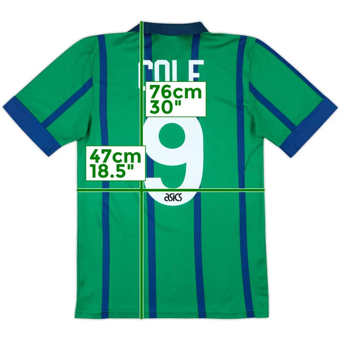 1994-95 Newcastle Third Shirt Cole #9 - 8/10 - (S)