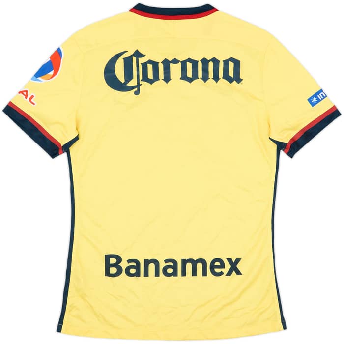 2015 Club America Authentic Home Shirt - 9/10 - (L)