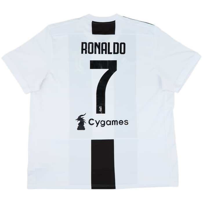 2018-19 Juventus Home Shirt Ronaldo #7 - 9/10 - (XXL)