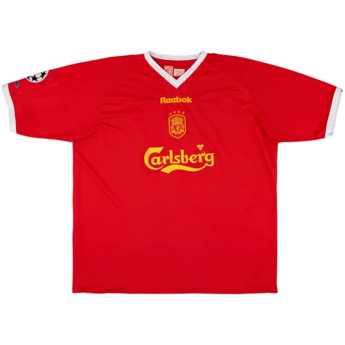 2001-03 Liverpool CL Shirt Gerrard #17 - 8/10 - (XL)