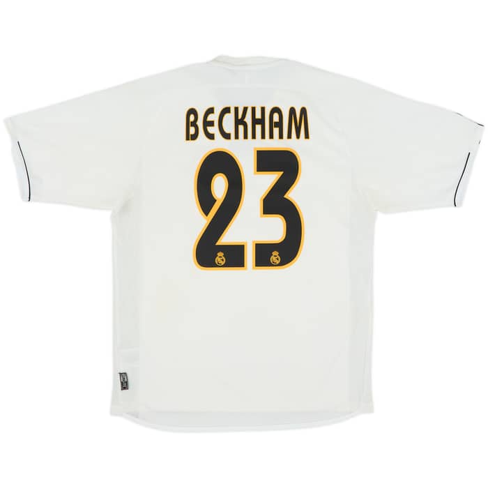 2003-04 Real Madrid Home Shirt Beckham #23 - 6/10 - (S)