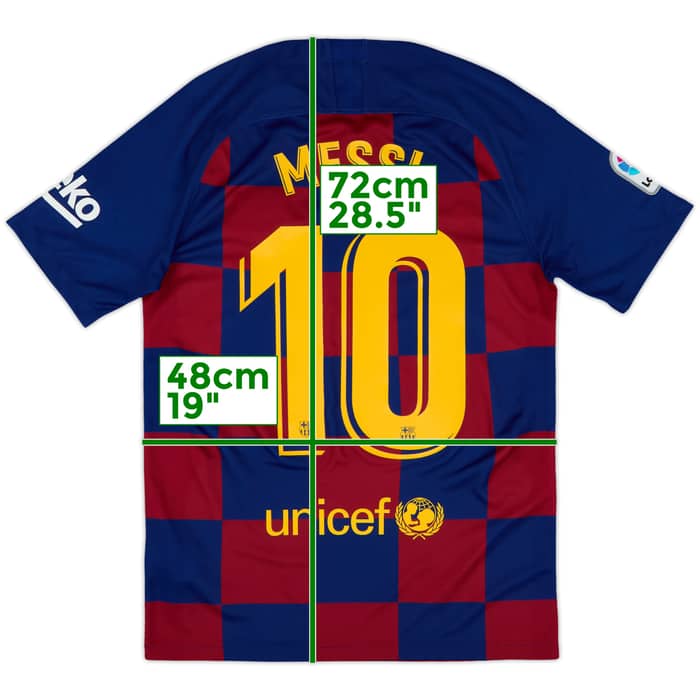 2019-20 Barcelona Home Shirt Messi #10 - 9/10 - (S)