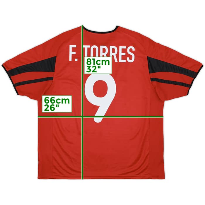 2001-02 Atletico Madrid Away Shirt F.Torres #9 - 8/10 - (XL)