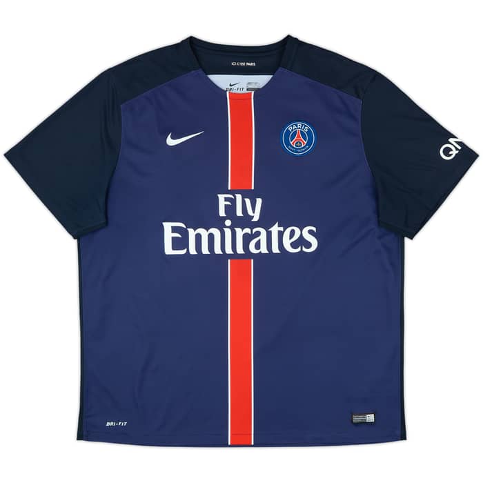 2015-16 Paris Saint-Germain Home Shirt Cavani #9 - 9/10 - (XXL)