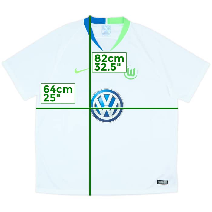 2018-19 Wolfsburg Away Shirt - 7/10 - (XXL)