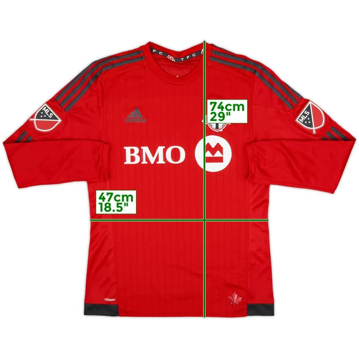2015-16 Toronto Authentic Home L/S Shirt - 8/10 - (L)