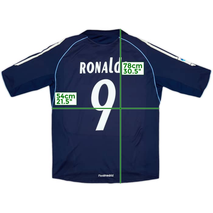 2005-06 Real Madrid Away Shirt Ronaldo #9 - 8/10 - (M)