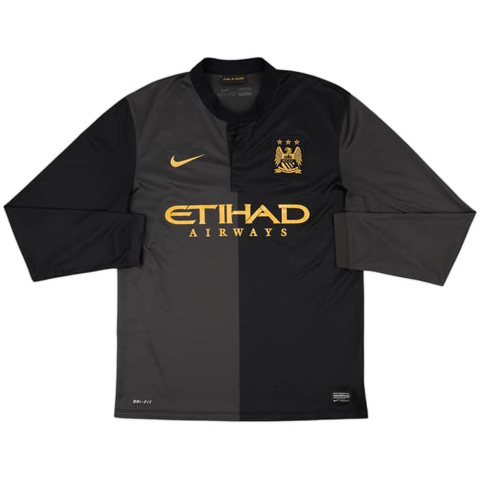 2013-14 Manchester City Away Shirt Kun Aguero #16 - 7/10 - (M)