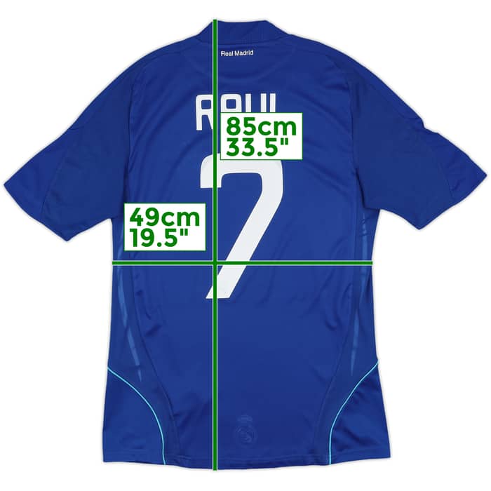 2008-09 Real Madrid Away Shirt Raul #7 - 7/10 - (S)