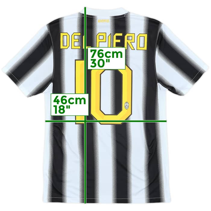 2011-12 Juventus Home Shirt Del Piero #10 - 6/10 - (S)