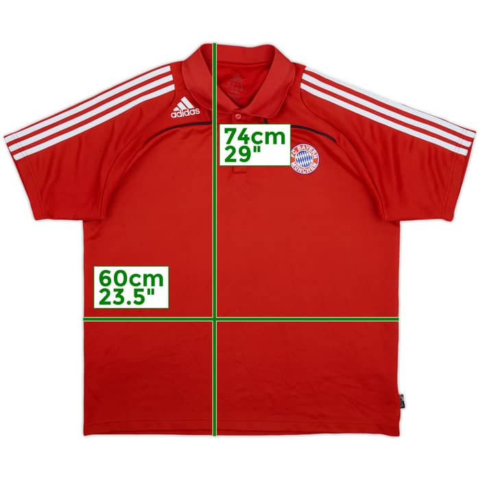 2008-09 Bayern Munich adidas Polo Shirt - 9/10 - (XL)