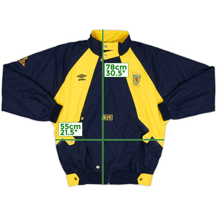 1990-92 Scotland Umbro 1/2 Zip Track Jacket - 8/10 - (M)