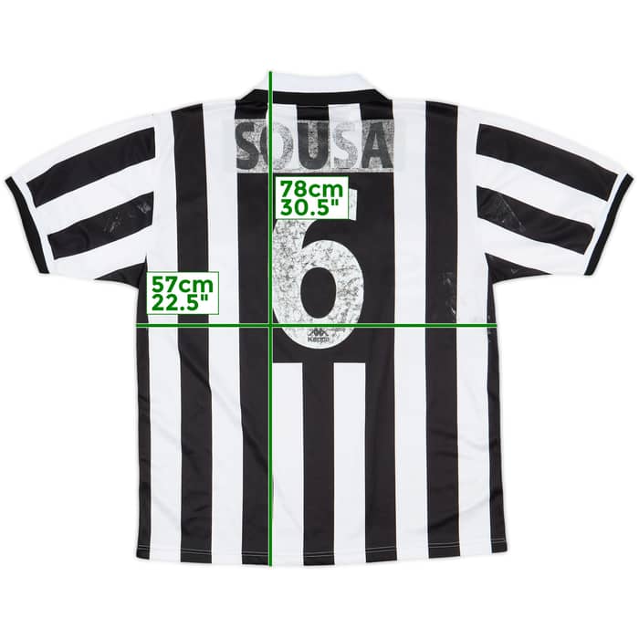 1995-97 Juventus Home Shirt Sousa #6 - 5/10 - (XL)