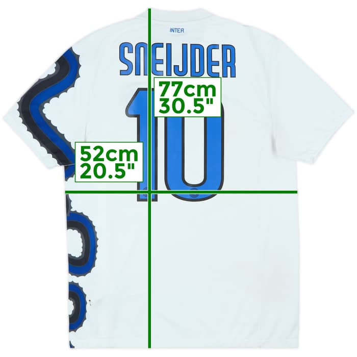 2010-11 Inter Milan Away Shirt Sneijder #10 - 7/10 - (M)