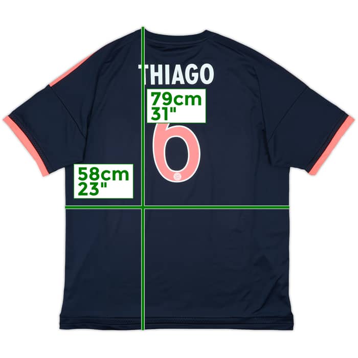 2015-16 Bayern Munich Third Shirt Thiago #6 - 8/10 - (XL)