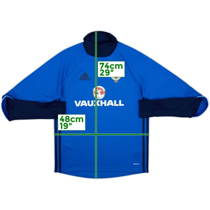 2015-16 Northern Ireland adidas Drill Top - 9/10 - (S)
