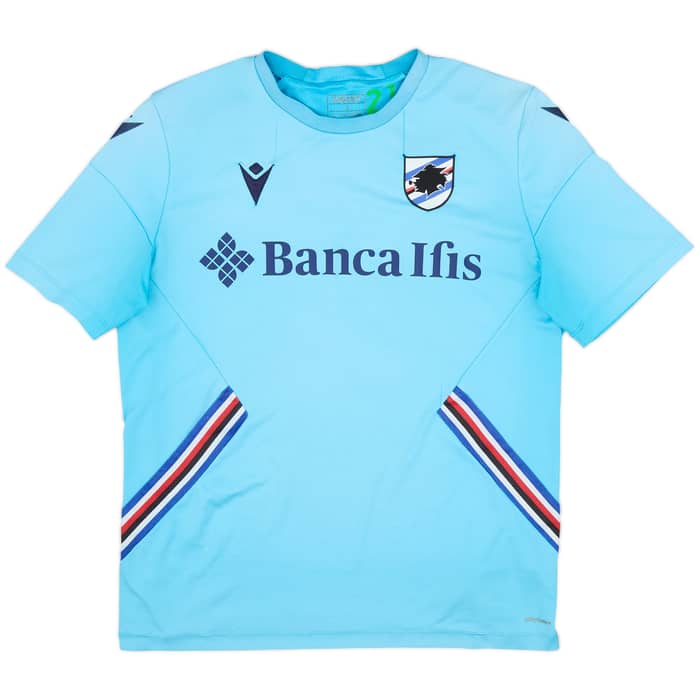 2020-21 Sampdoria Macron Player Issue Training Shirt - 4/10 - (L)