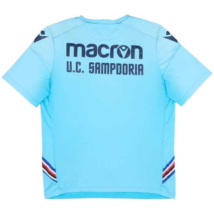 2020-21 Sampdoria Macron Player Issue Training Shirt - 4/10 - (L)