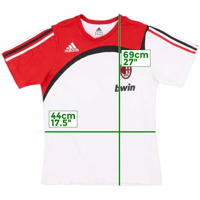 2007-08 AC Milan adidas Cotton Tee - 6/10 - (S)