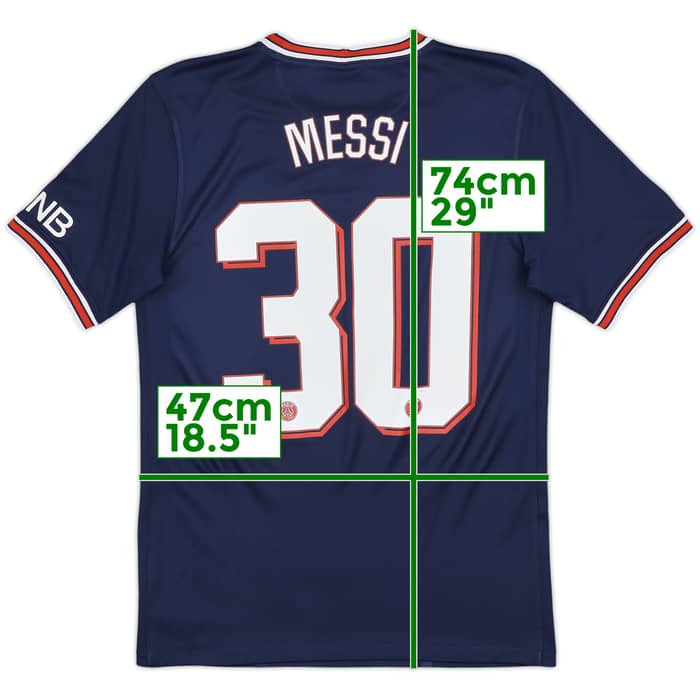 2021-22 Paris Saint-Germain Home Shirt Messi #30 - 10/10 - (S)