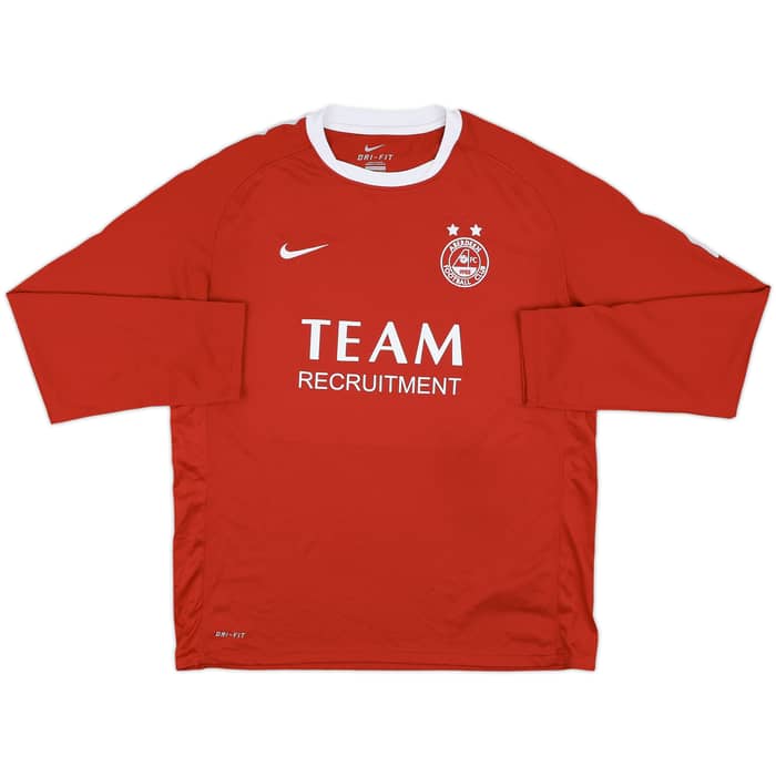 2010-11 Aberdeen Home L/S Shirt - 8/10 - (L)