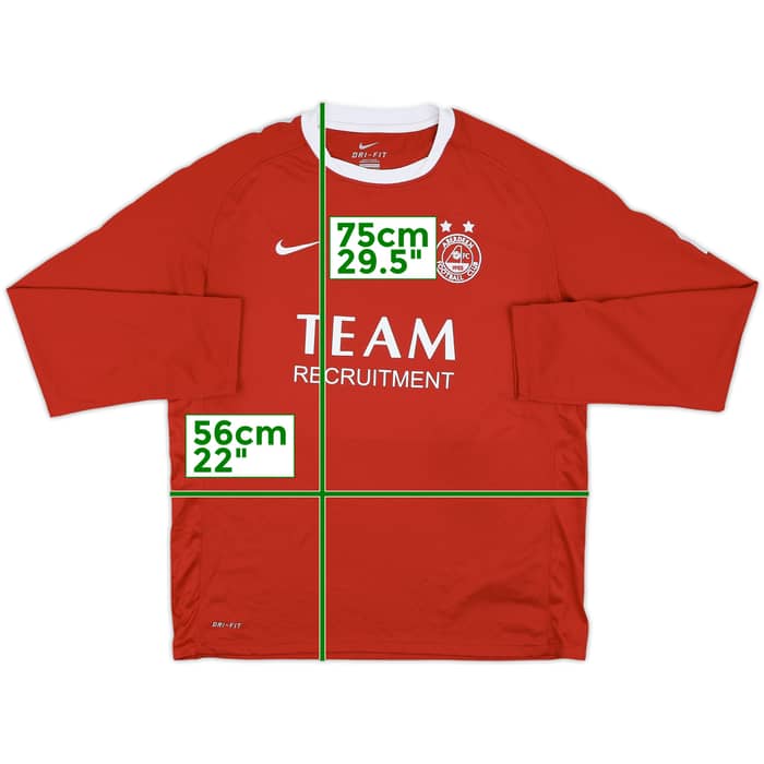 2010-11 Aberdeen Home L/S Shirt - 8/10 - (L)