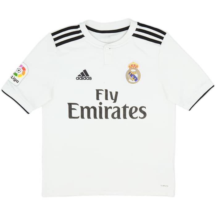 2018-19 Real Madrid Home Shirt - 9/10 - (L.Boys)