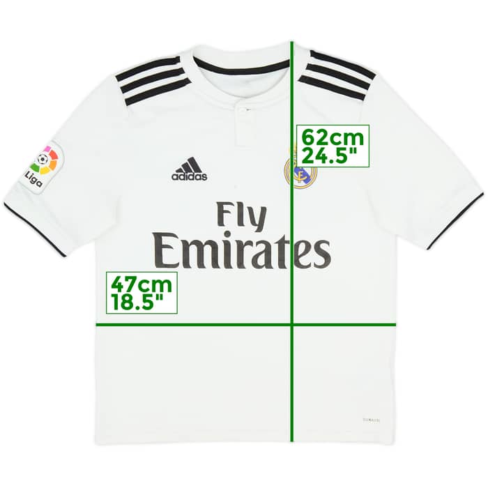 2018-19 Real Madrid Home Shirt - 9/10 - (L.Boys)