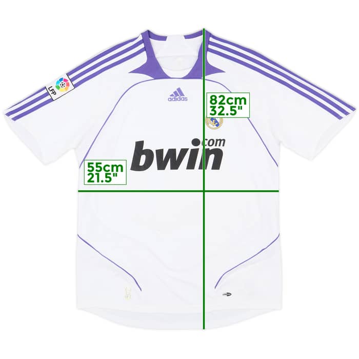 2007-08 Real Madrid Home Shirt - 6/10 - (M)