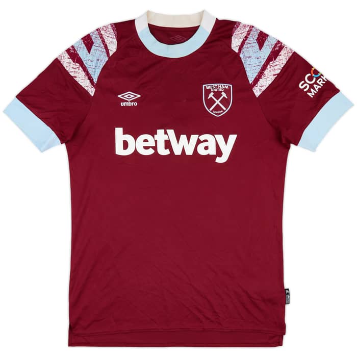 2022-23 West Ham Home Shirt Rice #41 - 6/10 - (M)