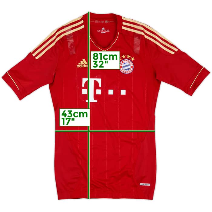 2011-13 Bayern Munich Player Issue TechFit Home Shirt - 5/10 - (L)