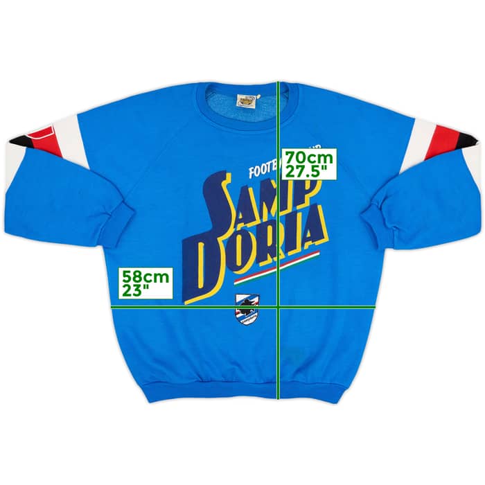 1990-91 Sampdoria Le Felpe Dei Grandi Club Sweat Top - 8/10 - (L)
