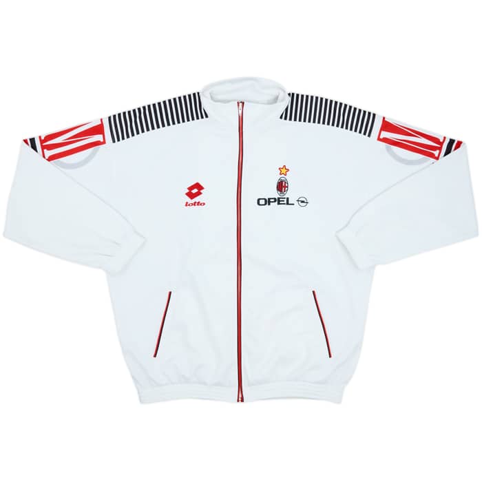 1995-96 AC Milan Lotto Track Jacket - 8/10 - (XXL)