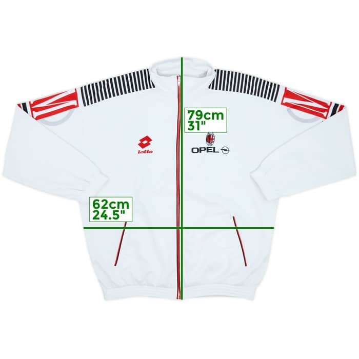 1995-96 AC Milan Lotto Track Jacket - 8/10 - (XXL)