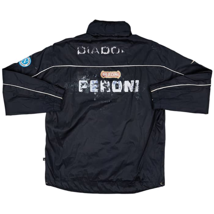 2001-02 Napoli Diadora Hooded Rain Jacket - 5/10 - (M)