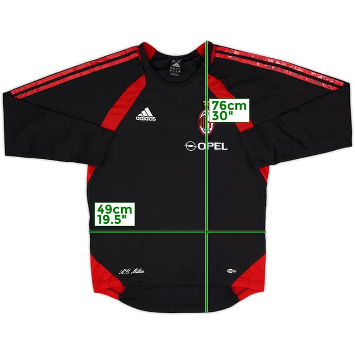2006-07 AC Milan adidas Training L/S Shirt - 6/10 - (S)