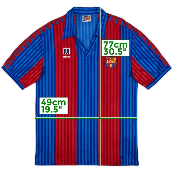 1989-92 Barcelona Home Shirt - 7/10 - (L)