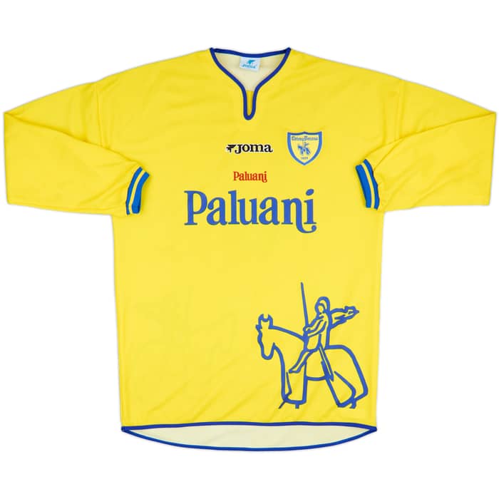 2001-02 Chievo Verona Home L/S Shirt Corradi #9 - 8/10 - (M)
