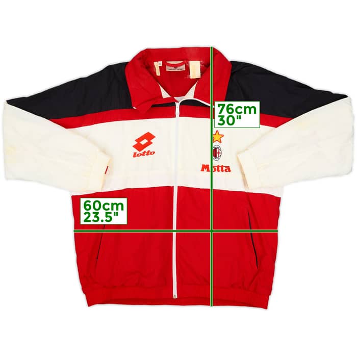 1993-94 AC Milan Lotto Track Jacket - 8/10 - (XL)
