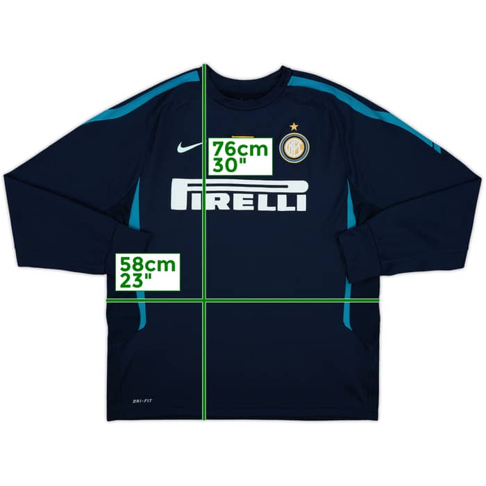 2010-11 Inter Milan Nike Drill Top - 8/10 - (XL)