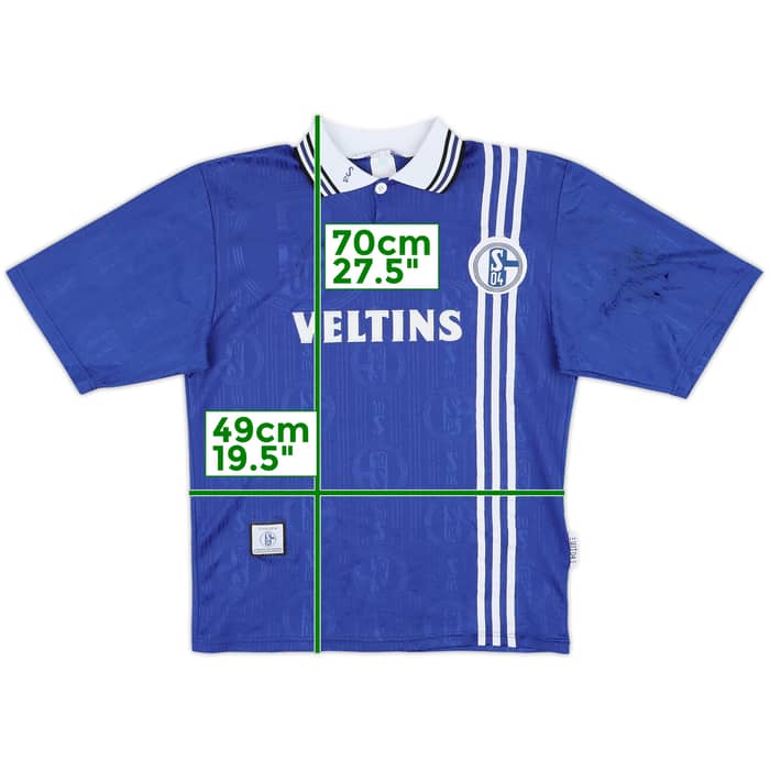 1997-98 Schalke Signed Home Shirt - 5/10 - (S)