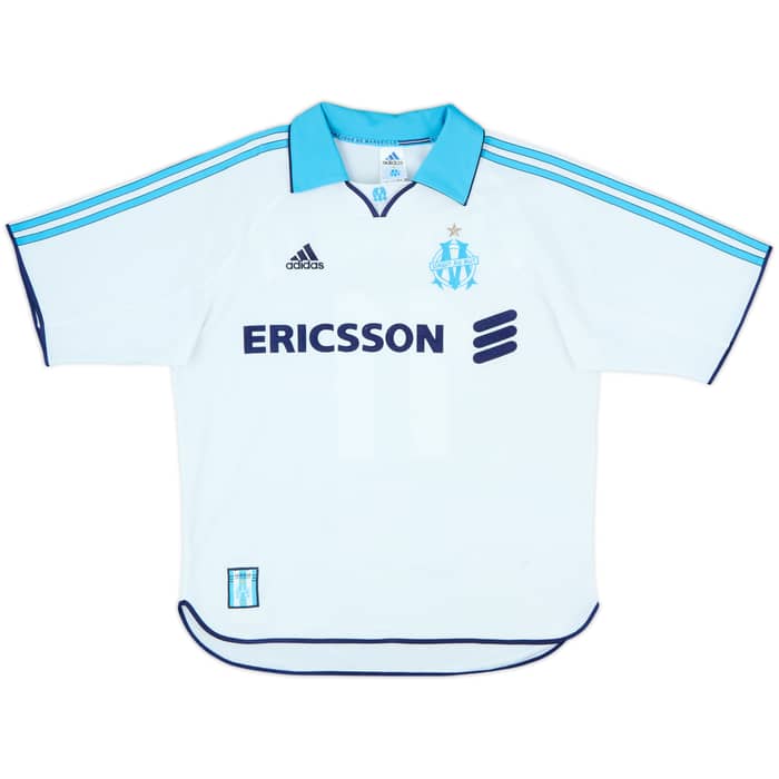 1999-00 Olympique Marseille Home Shirt Ravanelli #11 - 8/10 - (M)
