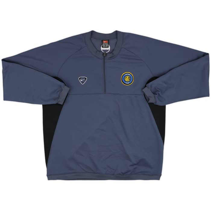 2000-01 Inter Milan Nike 1/4 Zip Sweat Top - 8/10 - (XL)