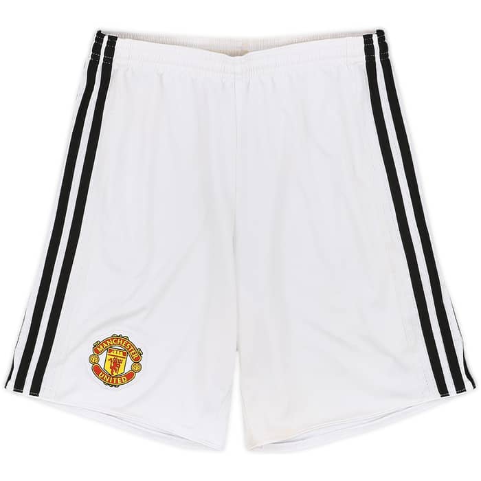 2017-18 Manchester United Home Shorts - 5/10 - (L.Boys)