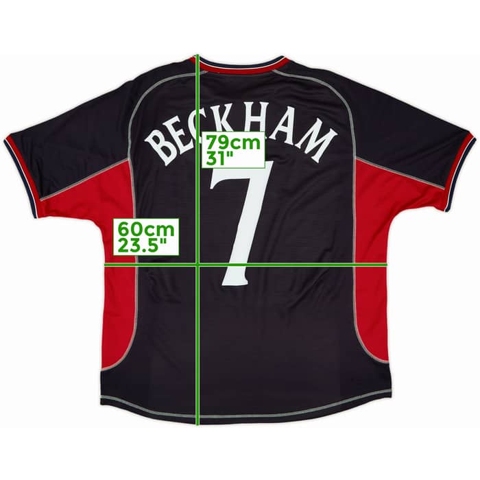 2000-01 Manchester United Third Shirt Beckham #7 - 8/10 - (XL)
