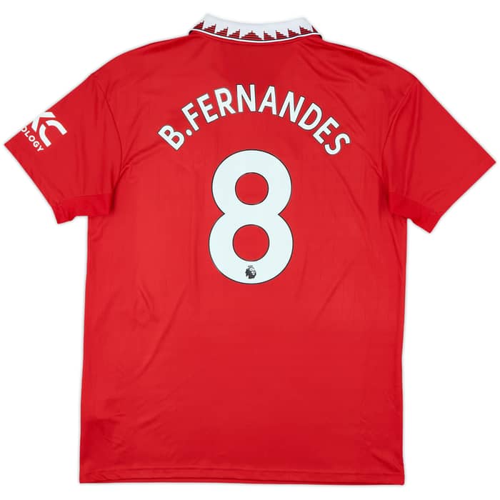 2022-23 Manchester United Home Shirt B.Fernandes #8 - 8/10 - (L)