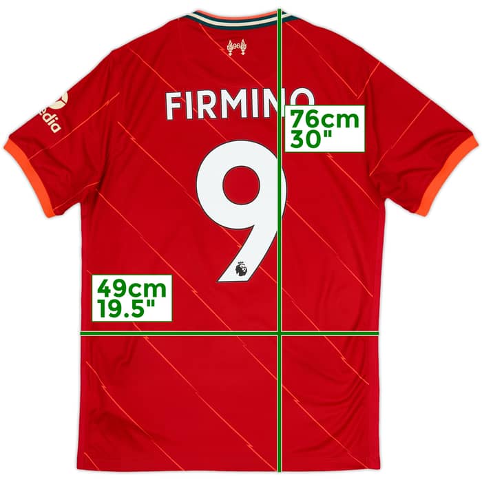 2021-22 Liverpool Home Shirt Firmino #9 - 9/10 - (M)