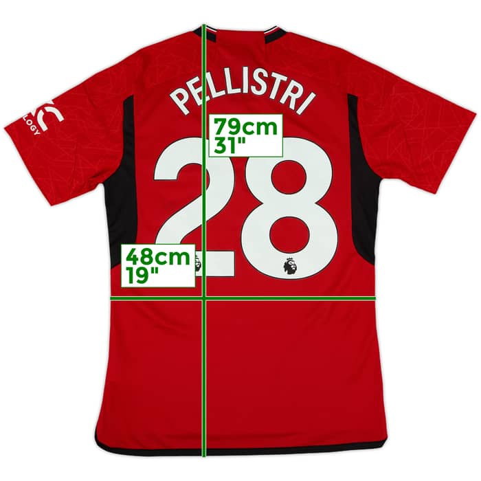 2023-24 Manchester United Home Shirt Pellistri #28 (M)