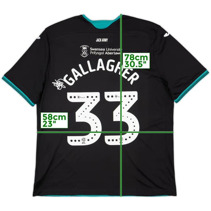 2019-20 Swansea Away Shirt Gallagher #33 - 10/10 - (XXL)
