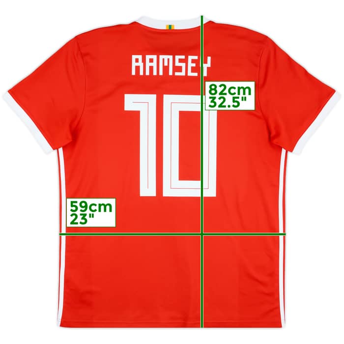2018-19 Wales Home Shirt Ramsey #10 - 10/10 - (XL)
